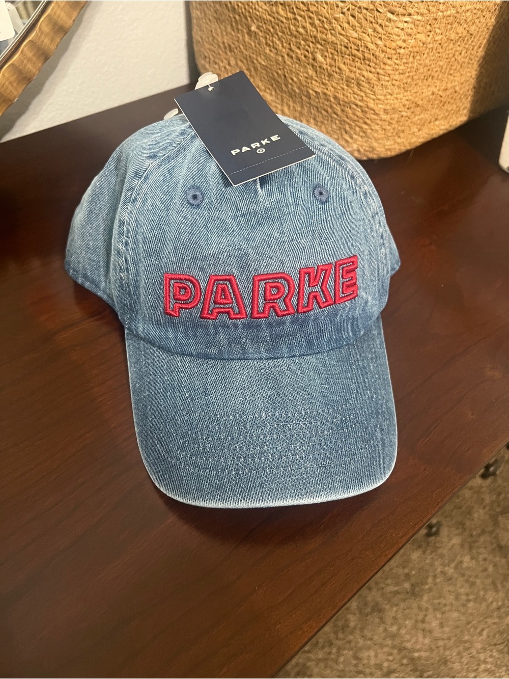 NWT Parke Denim Ball Cap Hat